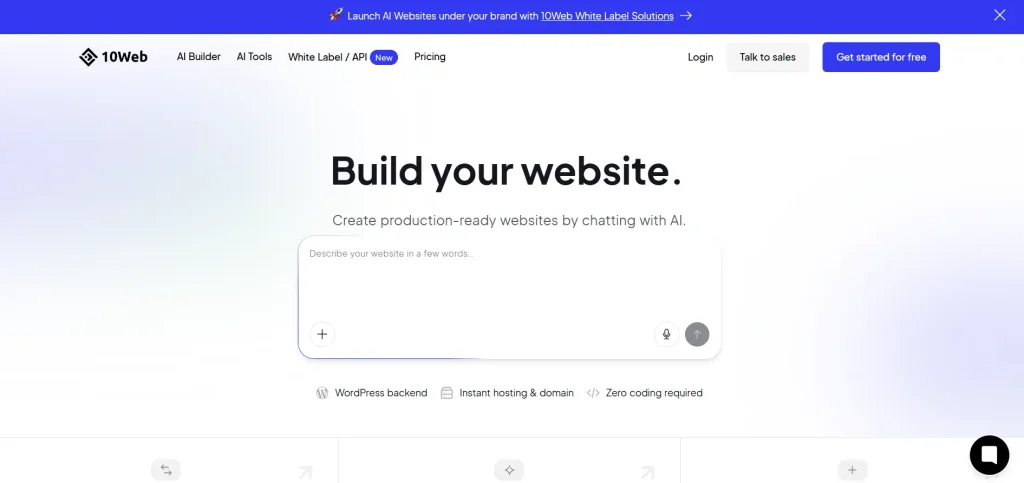 10Web Ai builder