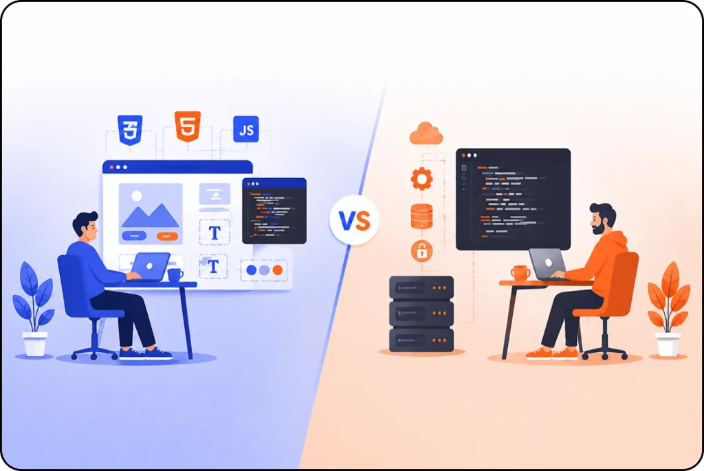 Frontend vs backend development