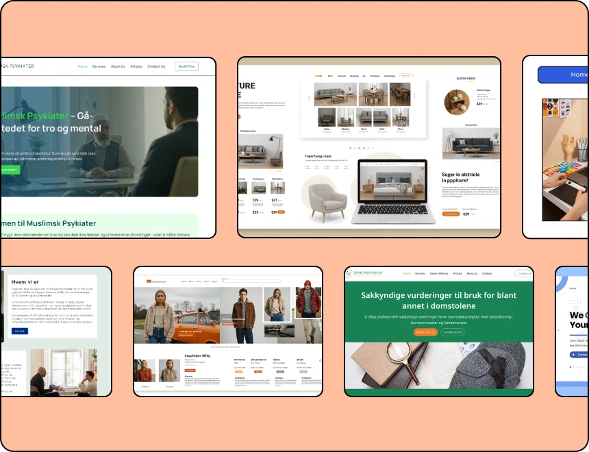 Se vare webdesignprosjekter