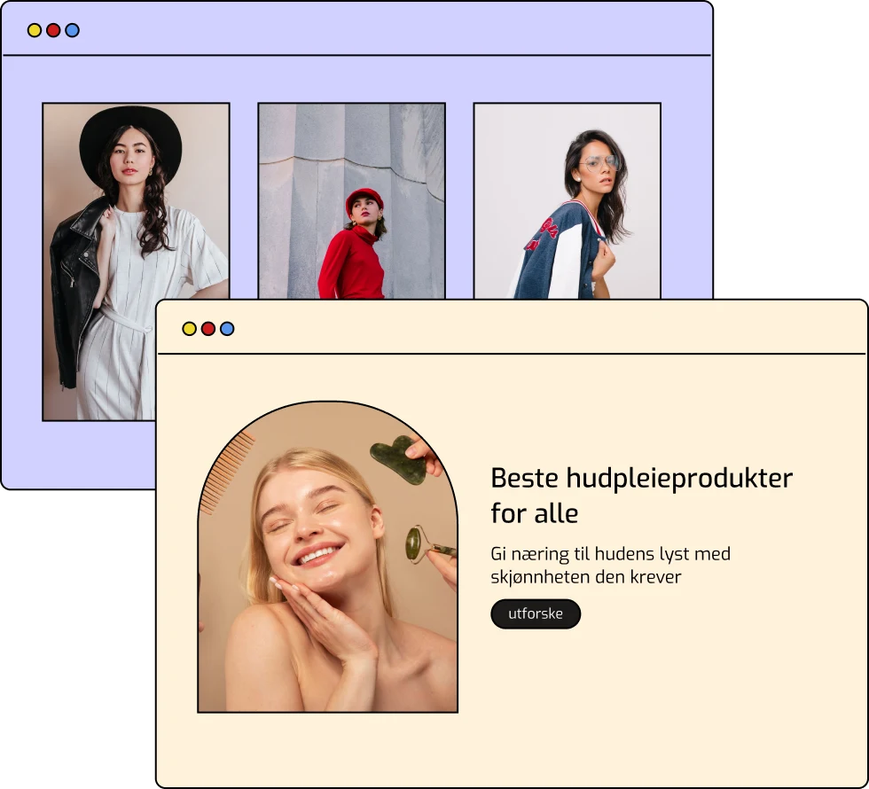 Tilpasset nettside laget for deg