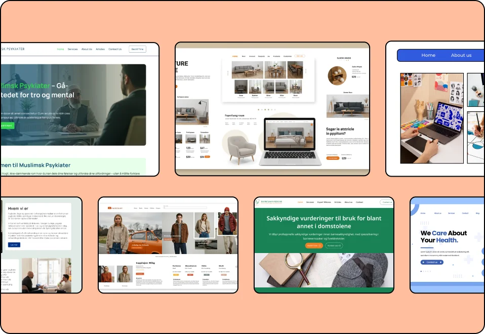 Vår portefølje for utvikling av nettportaler